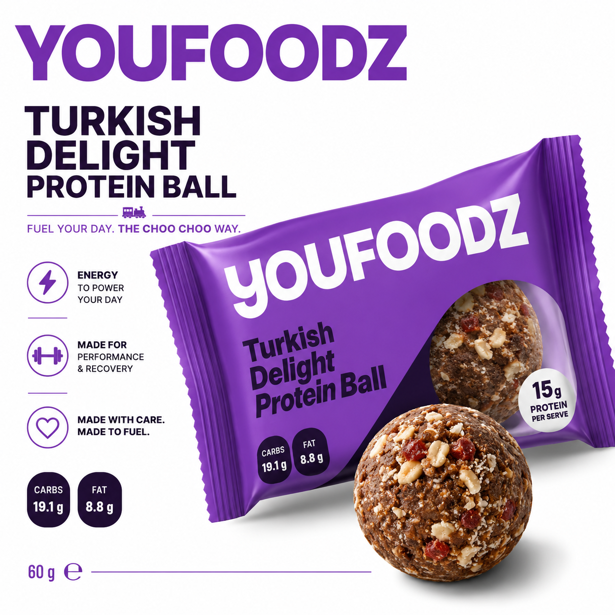 Turkish Delight Protein Ball