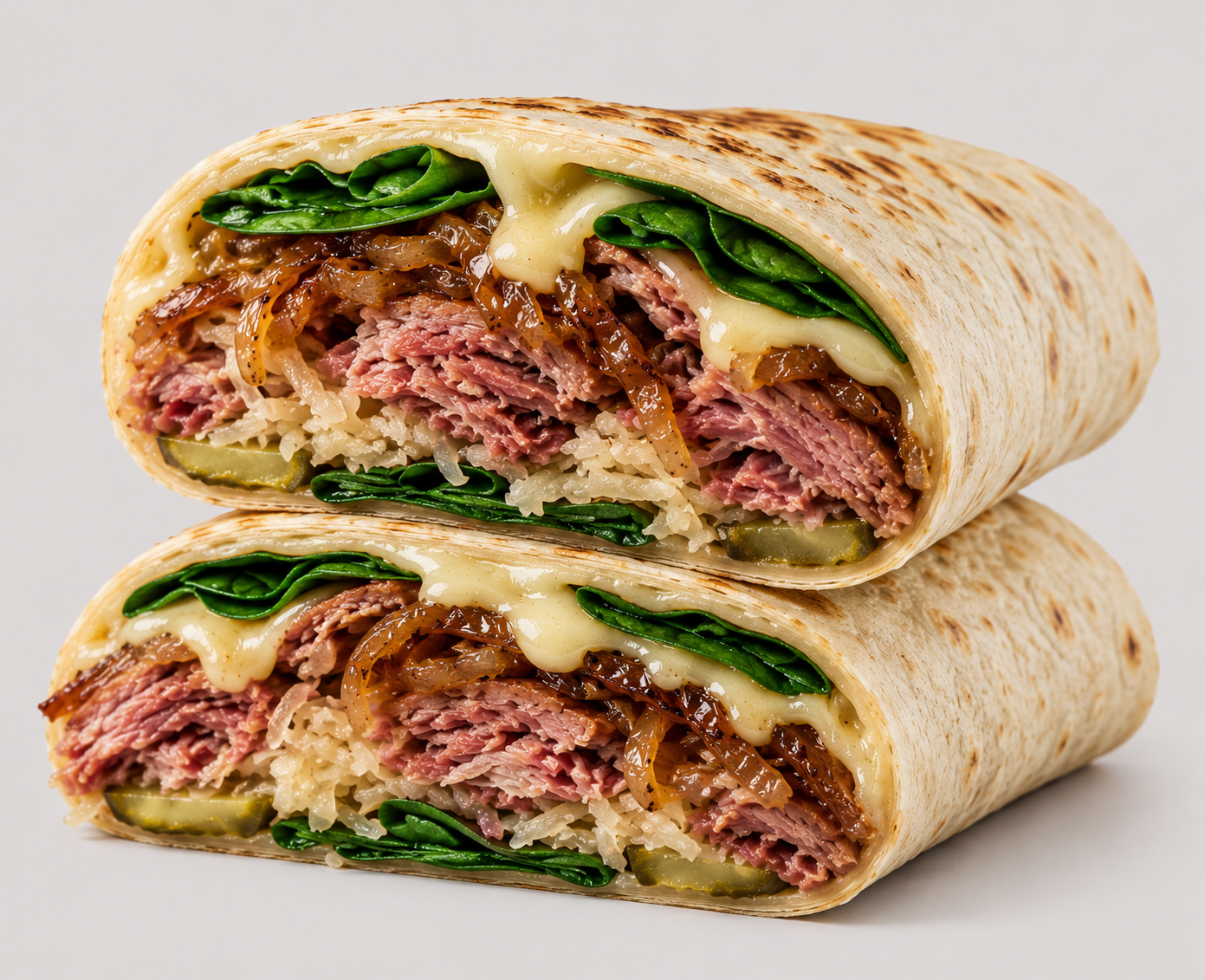 Corned Beef & Spinach Wrap